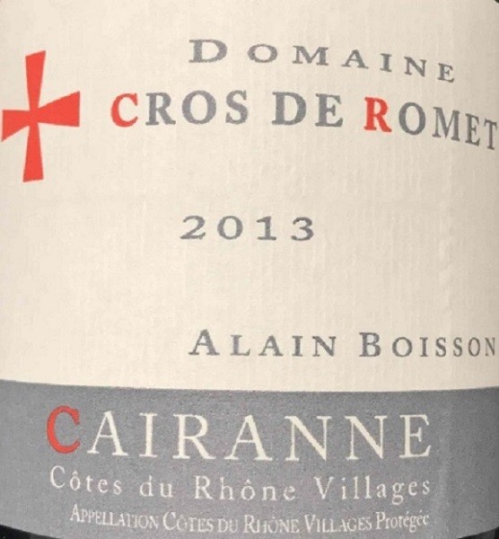 Cotes Du Rhone Villages Cairanne Domaine Cros De Romet