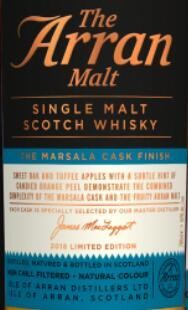 Marsala Cask Finish Single Malt Scotch Whisky