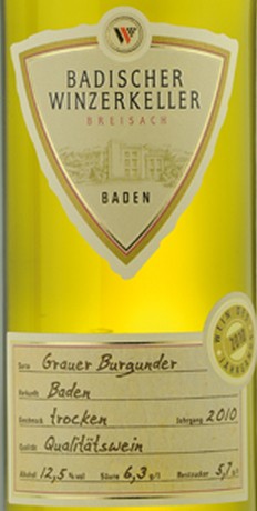 Grauer Burgunder Trocken