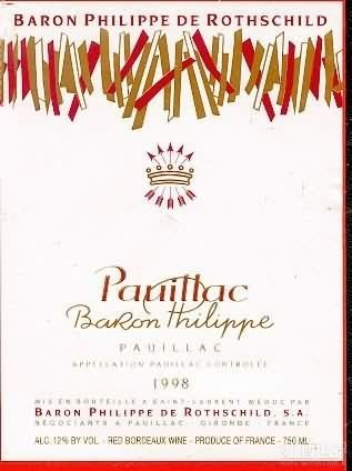de Rothschild ‘Pauillac Baron Philippe’