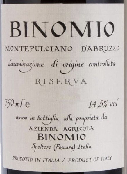 d'Abruzzo Riserva