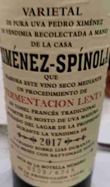 Spinola Fermentacion Lenta Pedro Ximenez