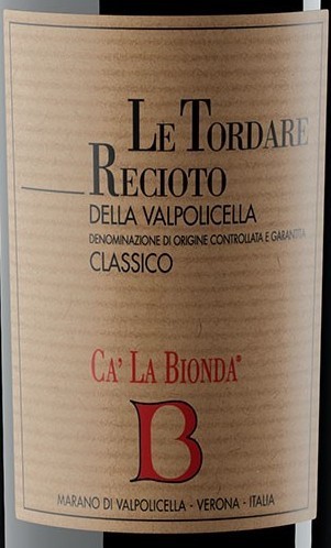 Bionda Le Tordare Recioto della Valpolicella Classico DOCG