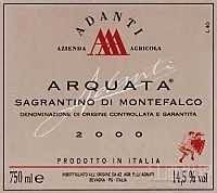 Arquata Sagrantino di Montefalco DOCG