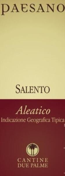 Palme Paesano Aleatico