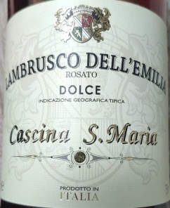 Lambrusco dell'Emilia Bianco Dolce IGT