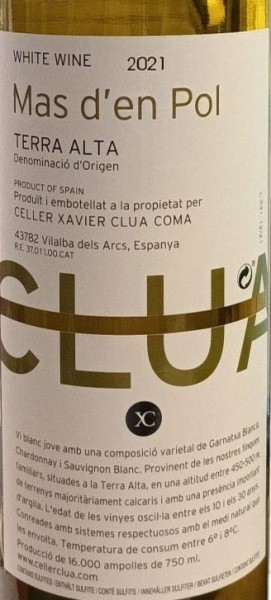 Clua Mas d'en Pol Blanc